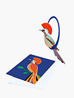 Studio Roof - Pop out card, swinging crowned Obi