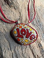 Happy Stone Pendant Love