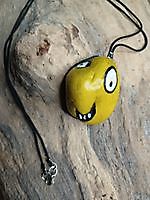 Happy Stone Pendant Yellow Smile