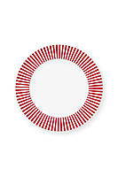 Plate Royal Stripes Dark Pink 26.5cm