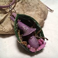 Pendant Purple Mushroom