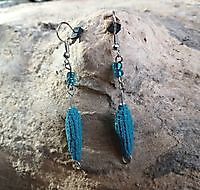 Earrings blue beads