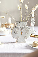 Flat Vase Royal Winter White 16.5cm