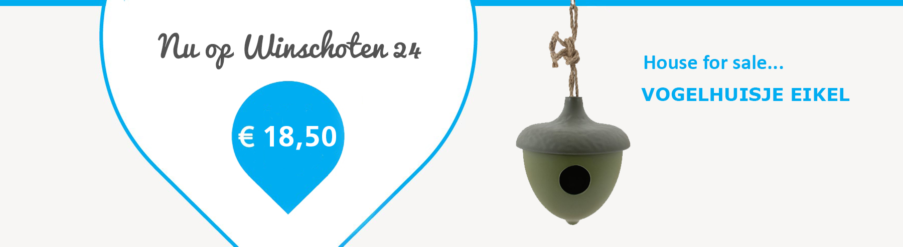 vogelhuisje eikel groen